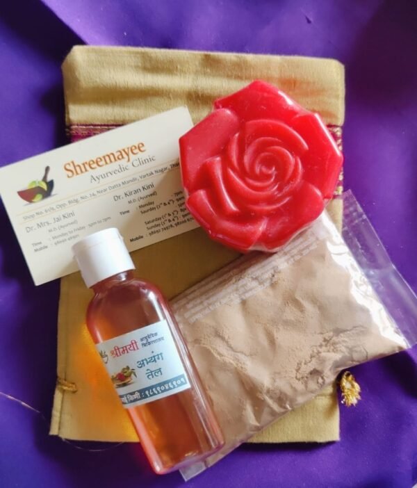 Rose Soap, Oil and Ubtan Kit - Shrimayi Ayurveda